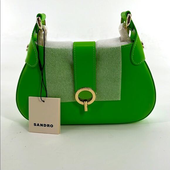 Sandro Sweet Janet Chain Bag - Lime - New with tags - $385 MSRP - Picture 2 of 10